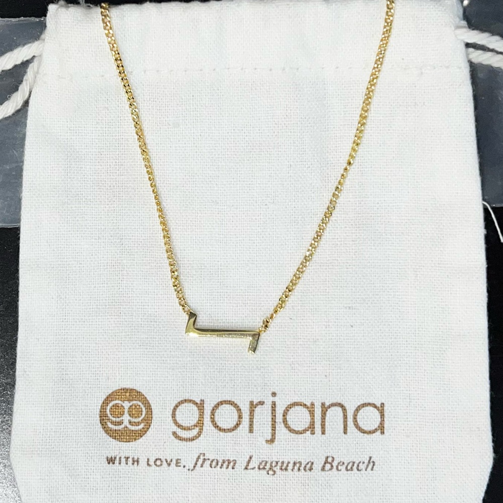 Gorjana Wilder Alphabet Necklace in letter ‘Z’